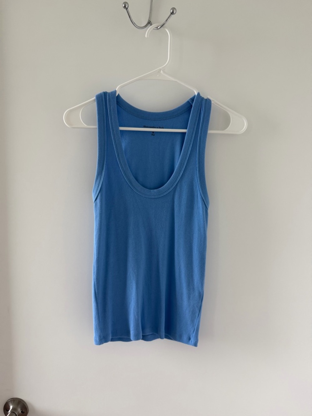 Abercrombie Ribbed Tank Top // Size: Medium // Color: Blue // Worn twice